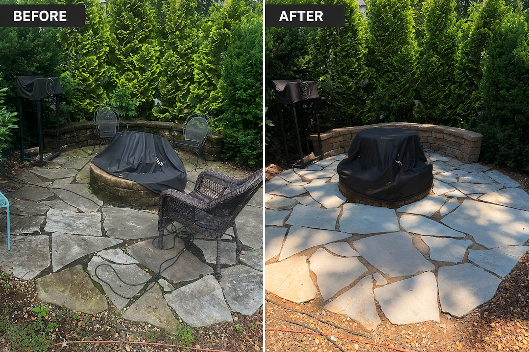 Flagstone Patio Restoration – Franklin, TN